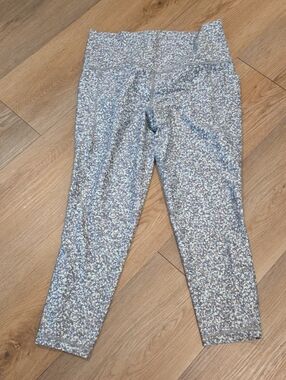 Athleta Multicolor Speckled Leggings - Beige, White & Gray